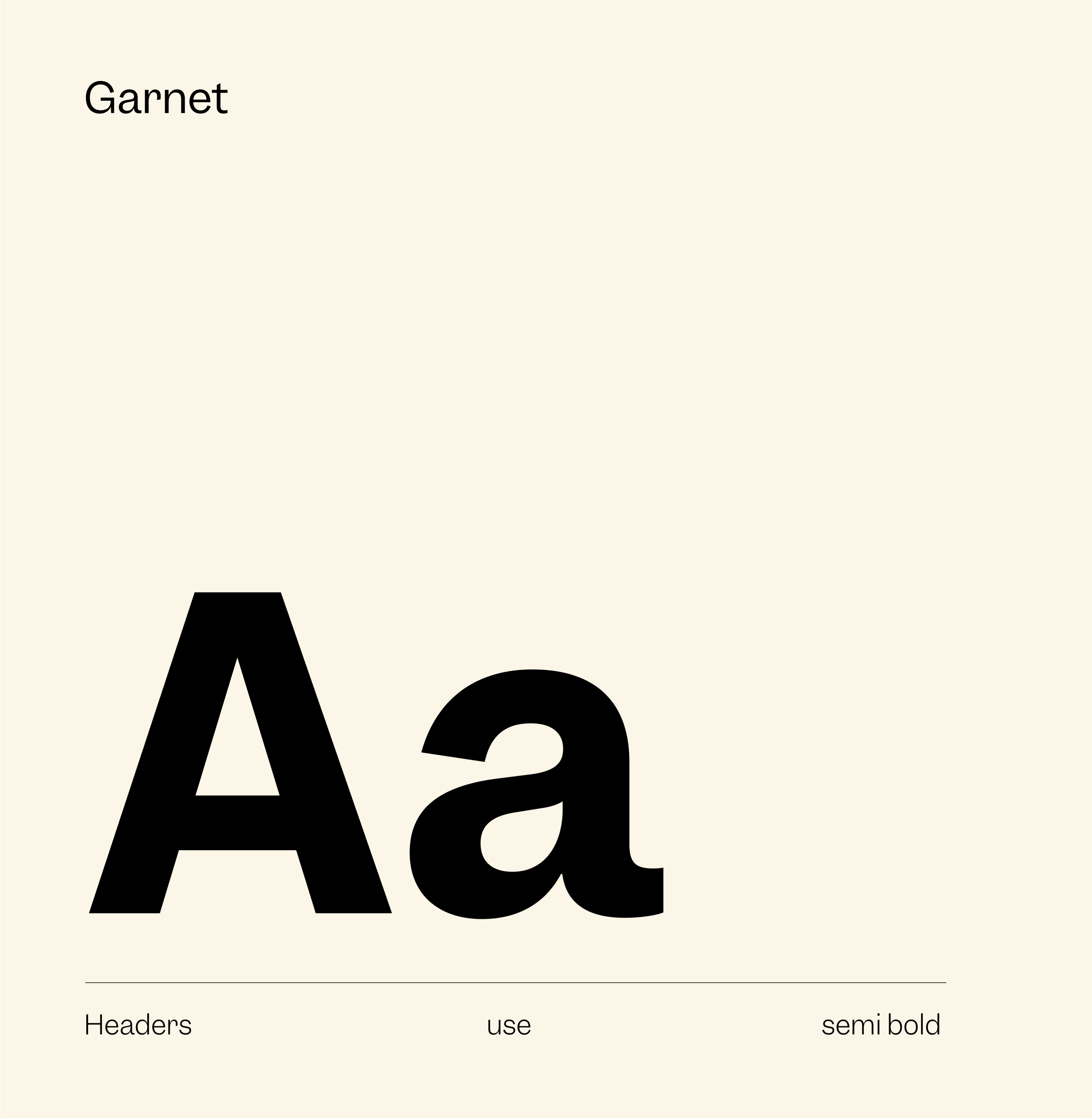 Garnet: the Ritual headline typeface